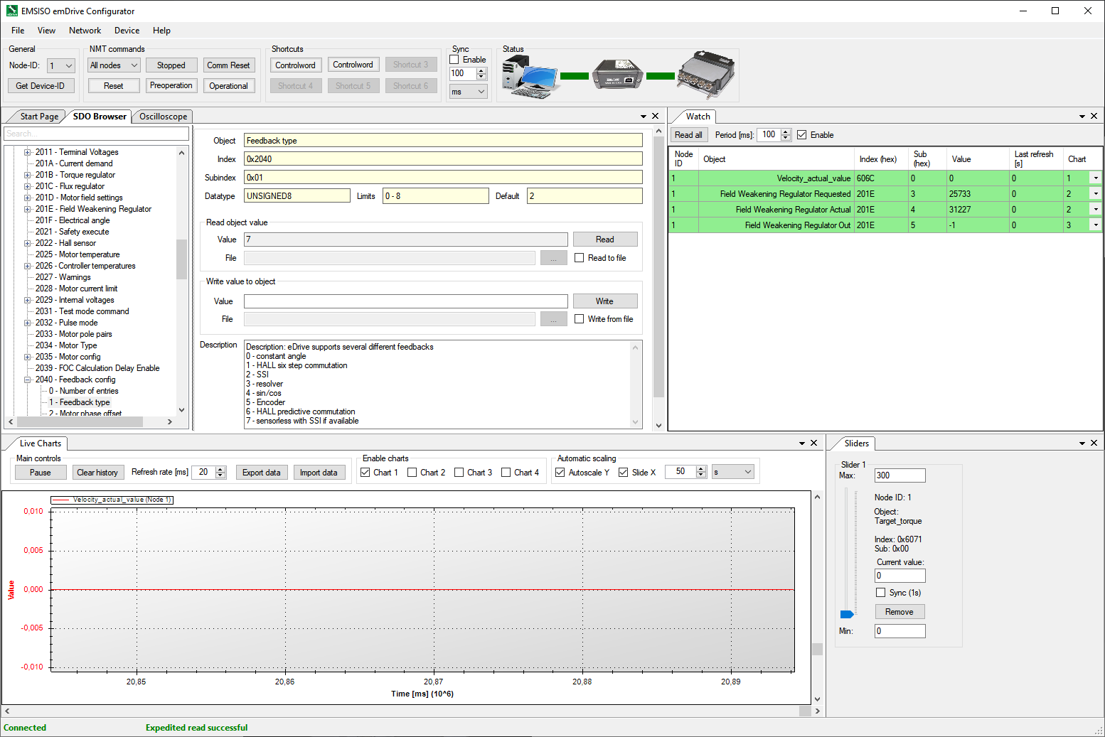 Configuraton tool - emDrive